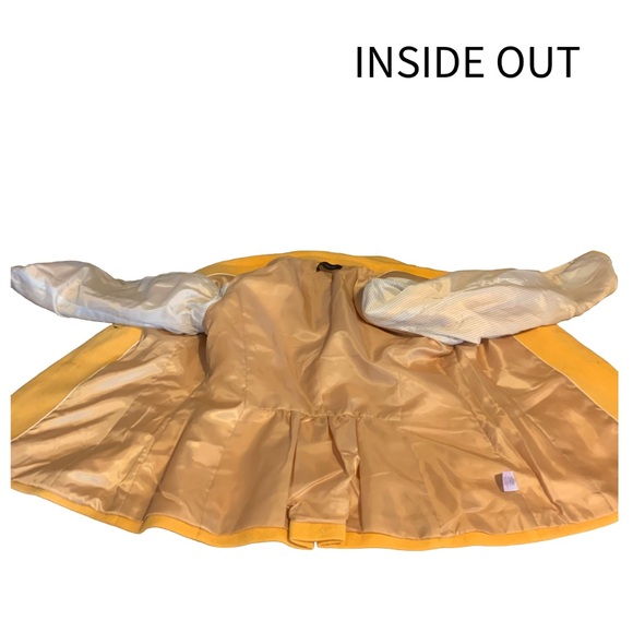 TALBOTS SQUASH YELLOW WOOL BLEND BLAZER (8) - Picture 7 of 10